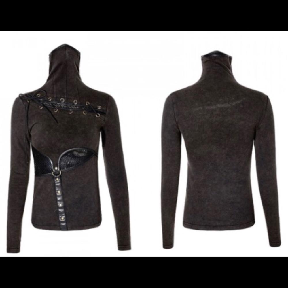 PunkRave Steampunk Bad Stitches top